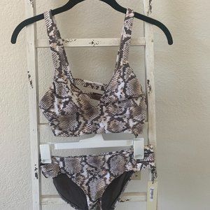 VITAMIN A Swimsuit Snakeskin Print 8/M